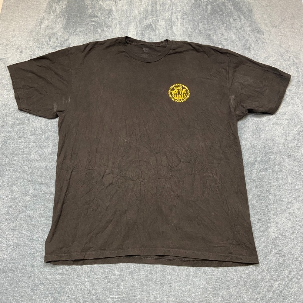 Vans Off The Wall T Shirt Mens 2XL Black Everyday Wear All Day Comfort Outdoor